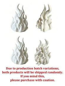 Gothic Flame Design White Candle Holder, Vintage Home Desktop Decor Ornament, Collectible Figurine, Suitable For Bedroom/Study/Bookshelf/Dining Table/Gift Shop/Party Decoration, Christmas And Birthday Gift - Multicolor - View 9