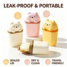 Random Color, Travel Soap Box With Lid And Storage Box, Convenient To Store, Suitable For Travel Storage, Bathroom Storage, Storage Tools - A - View 8