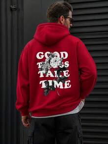 Sudadera con capucha nueva para hombre, diseño con estampado creativo, ropa otoño‑invierno, excelente opción de regalo - Rojo - Ver 5