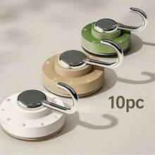 Random Assorted 1/5/10pcs/Minimalist Style/Strong/Household/No-Damage/Vacuum Suction Cup/Hook/Bathroom/Kitchen/Behind Door/Storage Organizer/Drill-Free/Waterproof/Moisture-Proof - Multicolor - View 14