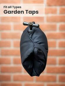1pc Outdoor Faucet Anti-Freeze Protective Cover, Winter Waterproof Insulation Anti-Freeze Sleeve, Prevents Pipe Bursting; Features Thickened Insulation Design, Equipped With Hook And Loop Strap And Zipper, Fits Standard Outdoor Garden Faucet, Essential For Winter Pipe Anti-Freeze And Warmth - A - View 7