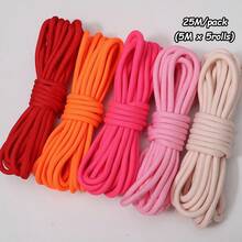 beadia 5mm Thick Polyester Braided Rope, 5m Solid Color Cord, Suitable For Weaving Crafts And DIY Projects - Available In Black, Blue, Red, Pink, Green, White, Yellow, Light Blue, Orange And More Colors - Great For Making Phone Lanyards, DIY Projects, Outdoor Camping, Pet Leashes And More - Durable And Versatile - Solid Color - View 26