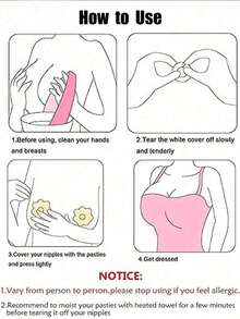 20pcs Disposable Invisible Nipple Covers, Suitable For Party Dresses, Unisex Sports Nipple Covers - Multi-color - View 6