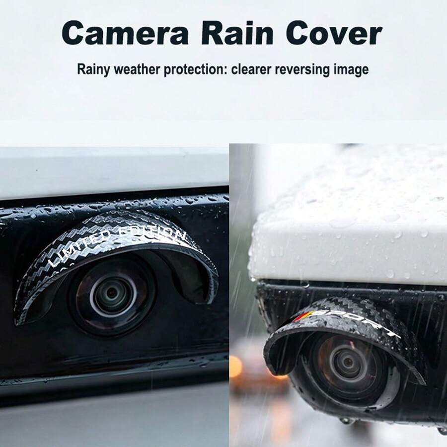 1pc Car Camera Rain Cover Rear View Backup Camera Rainproof PVC Camera ...