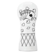 1PC Club Headcover, Line Art Playing Cards Pattern Club Head Cover For Driver, Fairway Wood, Hybrid - Multicolor - View 14