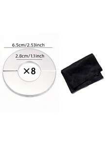 Faucet Decorative Cover Plate,Triangle Valve Decorative Cover, Round Cover For Showerhead Faucet, Water Pipe Mixing Valve, Enlarged Cover For Wall Opening,Designed To Conceal Wall Mounted Openings For Faucets, Air Conditioning Pipes ﻿ - Multicolor - View 12