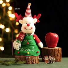 1PC 3D Christmas Doll Decorative Candy Apple Bag, Santa Claus, Snowman And Reindeer Pattern, Christmas Party Gift Packaging, Holiday Storage Bag, Gift Packaging Storage - Multicolor - View 10