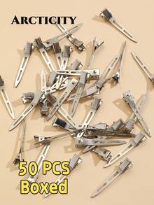 Arcticity 100pcs 5.5cm Fluffy Hair Root Clips, Designed For Hair Salons, High Quality. DIY Hair Styling Tool, Easily Create Voluminous Hair Roots, Add Hair Texture, Perfect Choice For Hair Styling - Silver - View 15