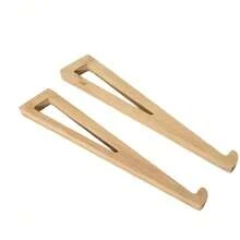 1 Pair Portable Laptop Stand, Portable Desktop Support, Laptop Stand Desktop Height Increase, Ergonomic Angle Adjustment, With Ventilation Design, Triangular Wooden Tray Suitable For Tablets And Mini Laptops, Compact Design - Multicolor - View 10