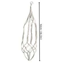 92cm Long Hanging Planter Net | Indoor Greenery Hanging Basket | Balcony Window Sill Potted Plant Hanging Storage Rope | With Hanging Ring Convenient Hanging Design | Minimalist Soft Decor Greenery Decorative Hanging Accessory | Garden Corridor Space Expansion Hanging Accessory - 4pcs - View 3