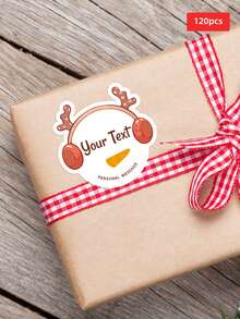 1/30/60/120pcs Customizable Christmas Round Stickers - Personalized Christmas Party Decorative Stickers, Suitable For Party Invitations, Greeting Cards, Envelopes, Table Decor, Gift Wrapping, Photo Layouts And DIY Crafts, Ideal Gift For Family, Friends, Colleagues, Couples, Suitable For Christmas, Parties, Anniversaries - Multicolor 2 - View 37