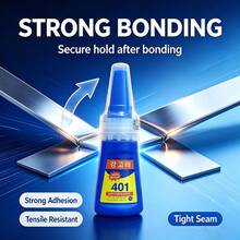 1/2/3pcs 401 Model High Temperature Resistant Multi-Purpose Repair Glue, 20g Super Strong Fast Drying Glue, Suitable For Beginners, Can Bond DIY Crafts, Plastic, Metal, Iron, Ceramic, Glass, Wood, Etc. - 401 Super Glue - View 10