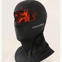 TOSUOD Full Face Motorcycle Mask, Adjustable Winter Ski Mask, Suitable For ATV, Snowmobile, Motorcycle -- Warm & Breathable, Faux Leather Texture (Neck Warmth), Machine Washable - Multicolor - View 7