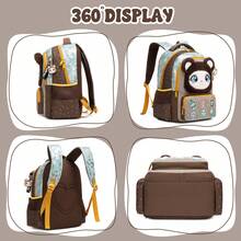 Cute Glitter Animal Print 3-Piece Backpack Set, Includes Backpack, Crossbody Bag And Pencil Case, Lightweight Student School Bag - Children's Schoolbag - View 11