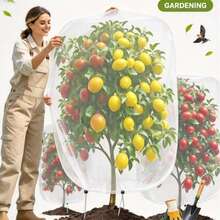 Large Fruit Tree Net Bags With Drawstring, Blueberry Bush Bird Netting, Garden Plant Protective Cover, Winter Plant Wrapping Kit, Tomato, Insect-Proof Plant Cover, Mesh Plant Protection Cover, For Fruit Trees, Shrubs, Vegetables, Flowers - Multicolor - View 6