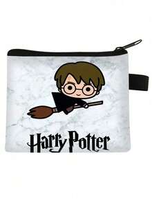 Warner Bros 1pc Harry Potter Dobby Cartoon Short Wallet, Creative Cute Storage Coin Purse Card Holder Bag, Anime Data Cable Accessory Key Holder Earphone Case, Purse, Christmas Party Small Gift Party Costume Accessory, Perfect Halloween Birthday Holiday Party Graduation Gift For Best Friend - Multicolor - View 3