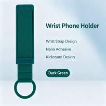1pc Silicone Phone Grip Strap, Portable One-Handed Phone Holder Finger Strap, Anti-Drop Elastic Phone Hand Strap, Lightweight Travel Essential, Suitable For Reading, Watching Videos, Taking Photos, Compatible With All Smartphones - Multi-color - View 8