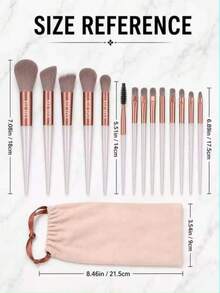 Makeup Brush Set, Includes 3-Piece Makeup Brush Set, This Is A Soft And Versatile Makeup Tool Set Designed For Women, Soft Bristles And Easy To Carry, Perfect For Travel - Multicolor - View 5