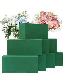 4/2/1pc Green Floral Foam Bricks, Dry & Wet Use Floral Foam Blocks, Suitable For Banquet Table Flowers, Bridal Bouquets, Window Displays, Florist Creations, Christmas Decorations, Birthday Arrangements, Christmas Home Decor - Multiple Styles - View 5