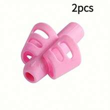 2pcs Random Color Pencil Grips, Silicone Pen Sleeves For Learning And Practice, Grip Correction Aid - A - View 8