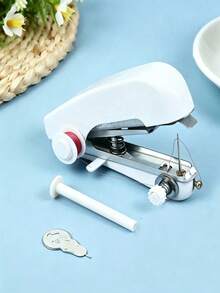 Portable Mini Sewing Machine, Handheld Manual Simple Sewing Tool, Quick Sewing, Suitable For Clothing And Curtain Repair, Ideal For Beginners, Travel, Home, Dorm, DIY Sewing Tool (Random Accessory Color) - Multicolor - View 18