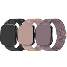 3PCS Braided Stretchy Bands Compatible With Versa 2 For Women Men, Replacement Strap For Versa 2/ Versa Lite/Versa SE/Versa - 3 Pcs - View 9
