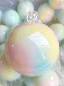 1pc Macaron Gradient Crispy Squeeze Ball, Glossy Pearlescent Shell ...