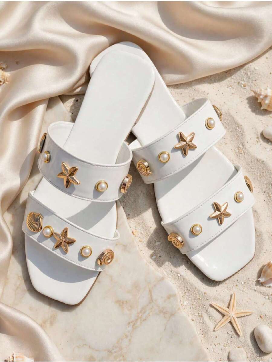 Women Flat Sandals - White - View 1