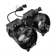 2件組 3-Lens 3吋 LED 霧燈，通用款，3種支架款式可選，每組含1個安裝支架，高亮度前保桿駕駛燈 - 3 英吋 - 查看 5
