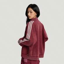 Jaket Olahraga Rajut Streetwear Longgar Adidas Street Knit TT dengan Gaya Lusuh, Mirip dengan Shao Yuqi, KX3044 - Burgundy - View 6