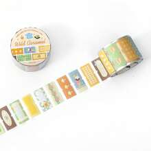 1 buah Pita Washi Potong Mati Seri Gerakan Teh Sore, Label Kreatif untuk Perencana, Scrapbooking, Dekorasi, Kolase - Beraneka warna - View 12