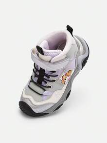 Balabala Baby Boys Stable Walker Shoes Soft Warm Winter Infant Footwear - Gray Purple - View 1