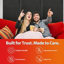 TOUO Acoustic Foam Panels Wedge 1-4 Packs Soundproof 47.2"X23.6" Noise Absorbing Wall Panels For Music Room Office Studio - TOUO - View 6