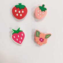 11PCS Strawberry Shoe Charms, Creative Fruit Charms, Free DIY Combination, Cute Gift - Multicolor - View 6