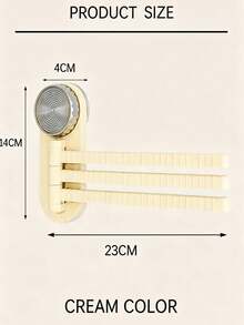 1pc Drill-Free Suction Cup Rotating Towel Rack, Damage-Free Wall Installation Hook, Kitchen Bathroom Multi-Hook Storage Organizer, Strong Load-Bearing, Easy To Install And Remove, No Glue Residue, Suitable For Towels, Rags, Bath Sponges, Cleaning Brushes And Other Items, Home Storage For Renters - Multicolor - View 9