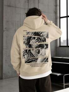 Men Hoodies - Apricot - View 5