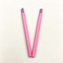 Shimmer Blue‑Pink Gradient Handle Nail Liner & Stone Cuticle Pusher Set, Ultra‑Fine Drawing Brush Manicure Tool For DIY Nail Art - Multicolor - View 7