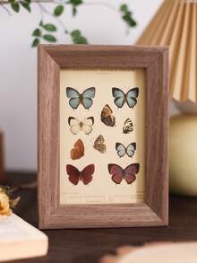 15pcs Retro Butterfly And Plant Wall Decal/Decorative Card (Random Selection) - Multi-color - View 5