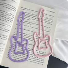 Pembatas Buku Klip Kertas Berbentuk Gitar Besar, Penanda Halaman Bertema Musik yang Lucu, Cocok untuk Buku, Perencana, dan Perlengkapan Kantor - Pembatas buku berbentuk gitar - View 3