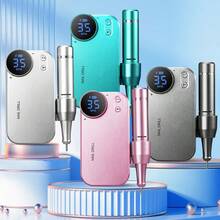duofu 1set Portable Electric Nail Polisher, High Power, Long Standby, Minimalist Design For Home Or Salon Nail Care - Silver - View 7
