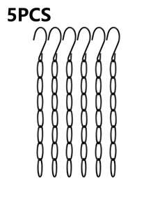 1pc Metal Chain Clothes Hanger, Space-Saving Foldable Organizer, Multi-Layer Hanger, Efficient Storage, Closet Accessory, Clothing Organizer Storage - Multicolor - View 14