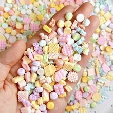 10/30/50pcs 3D Resin Macaron Color Chocolate Cream Bar Shape Multi-Style Random Mixed Nail Art Decoration DIY Accessories - Random Mix - Mini Chocolate Assortment - View 1
