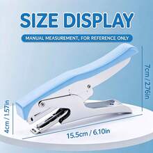 Effortless Hand-Held Stapler, Pincer-Style Takeout Packaging Stapler, Portable Metal Stapler, Document Label Binding Tool, Multiple Colors Available - Multicolor - View 11