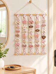 Hair Accessory Storage Strap,Door Storage Space, Accessories Hanging Storage For Hair Clips, Hair Ties And Other Hair Accessories,Cute Girl Bedroom Wall Decor - Multicolor - View 7