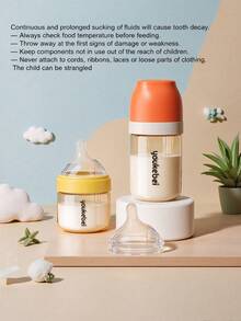 Botol Bayi PPSU, Botol Bayi Kaca Premium Aliran Lambat/Sedang, Mudah Beralih Antara ASI dan Botol, 0+ Bulan, Unisex, 1 Kemasan - MultiWarna - View 12