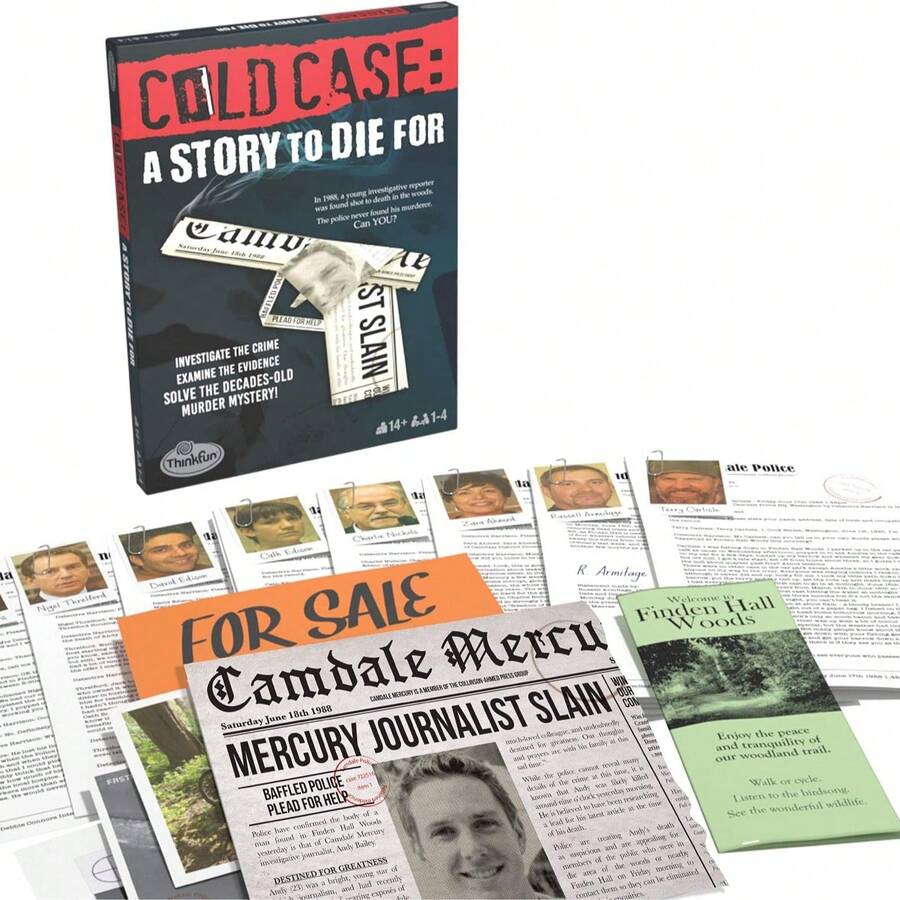Cold Case: A Story To Die For - Interactive Mystery Game | Engaging Storyline | Brain-Teasing Puzzles | Ideal For Teens And Adults | Perfect For Group Play - Multicolor - View 1