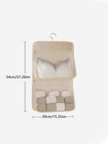 2pcs Hanging Transparent Storage Bags, Mesh Breathable Clothing Organizer, Designed For Underwear, Bras, Socks, No Drilling Easy Installation, Home And Travel Dual Use, Multi-Functional Storage Bags, Travel Essentials, Room Decor - Multicolor - View 7