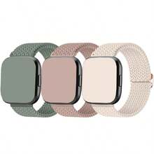 3PCS Braided Stretchy Bands Compatible With Versa 2 For Women Men, Replacement Strap For Versa 2/ Versa Lite/Versa SE/Versa - 3 Pcs - View 10