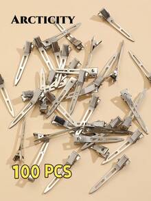 Arcticity 100pcs 5.5cm Fluffy Hair Root Clips, Designed For Hair Salons, High Quality. DIY Hair Styling Tool, Easily Create Voluminous Hair Roots, Add Hair Texture, Perfect Choice For Hair Styling - Silver - View 7