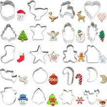 21pcs Mini Christmas Cookie Cutter Set, Small Christmas Themed Baking Molds. Suitable For Making Cookies, Frosting Decorations And Chocolate Candies. Ideal For Christmas Parties, Family Gatherings Or Daily Baking. - View 11